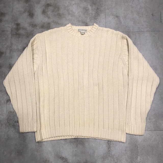 1990's BANANA REPUBLIC COTTON SWEATER  size : L