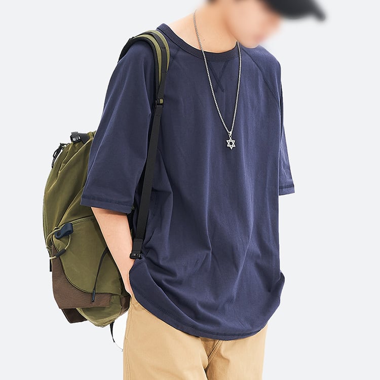 ★COLOR COTTON LOOSE T-SHIRT (unisex)　09040