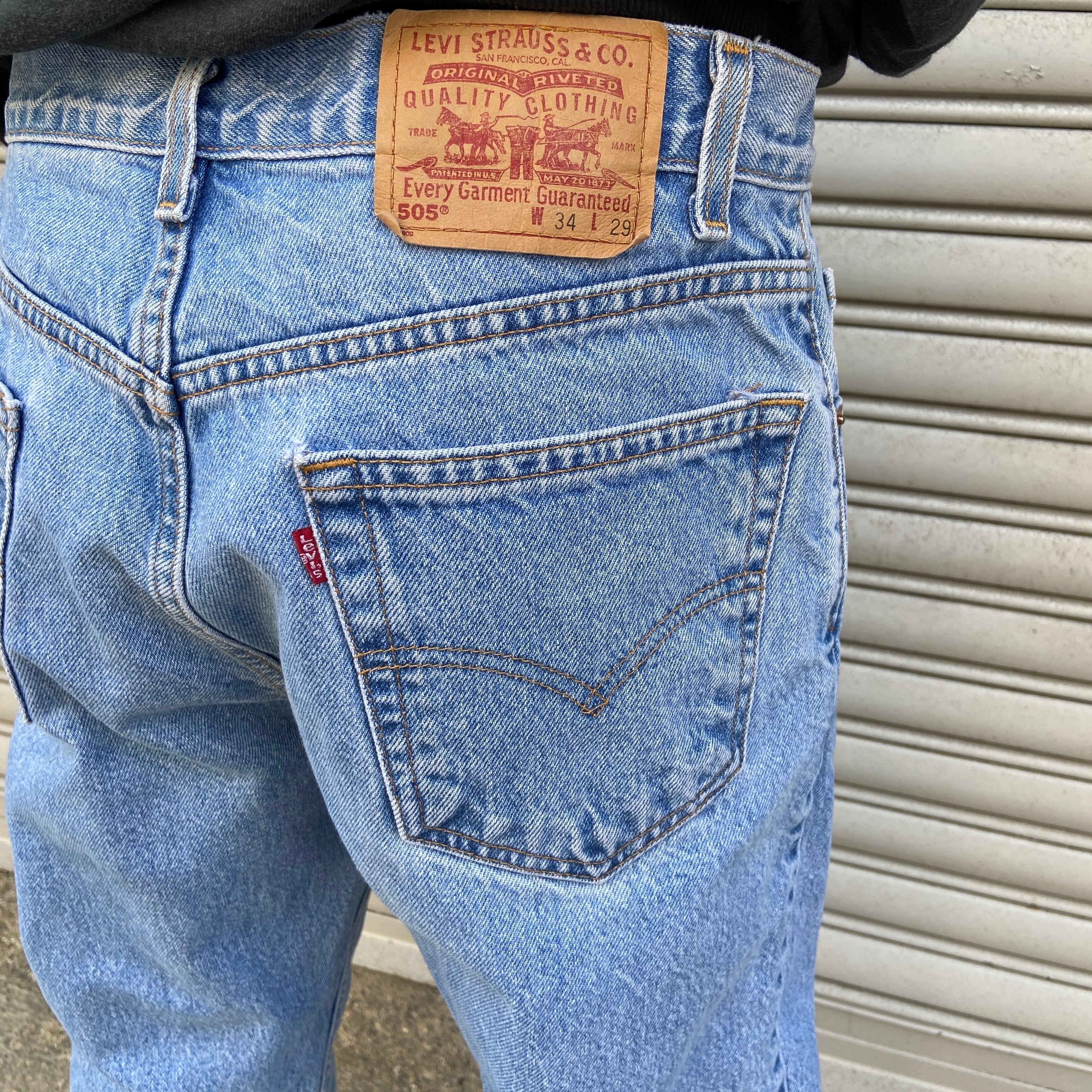 送料無料』90s Levi's リーバイス 505 デニムパンツ アイスブルー W34 ...