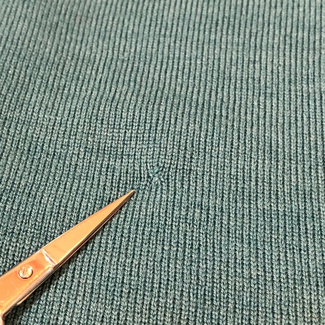 Vintage 50's green knit cardigan