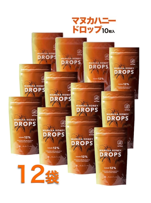 MAMUKA HONEY DROPS　12袋(マヌカハニードロップ)