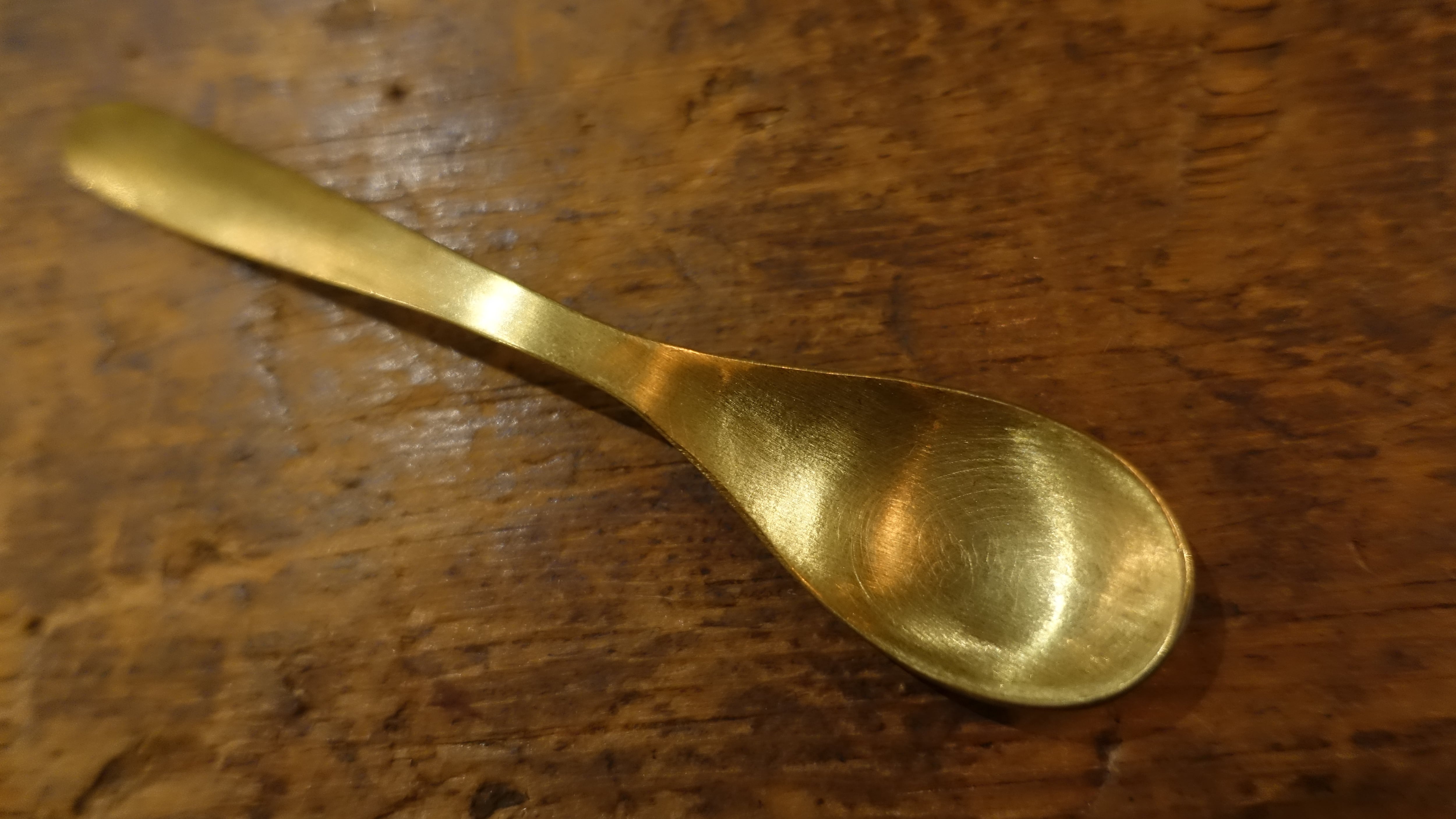 brass tea spoon | 真鍮ティースプーン | &kow leather × brass