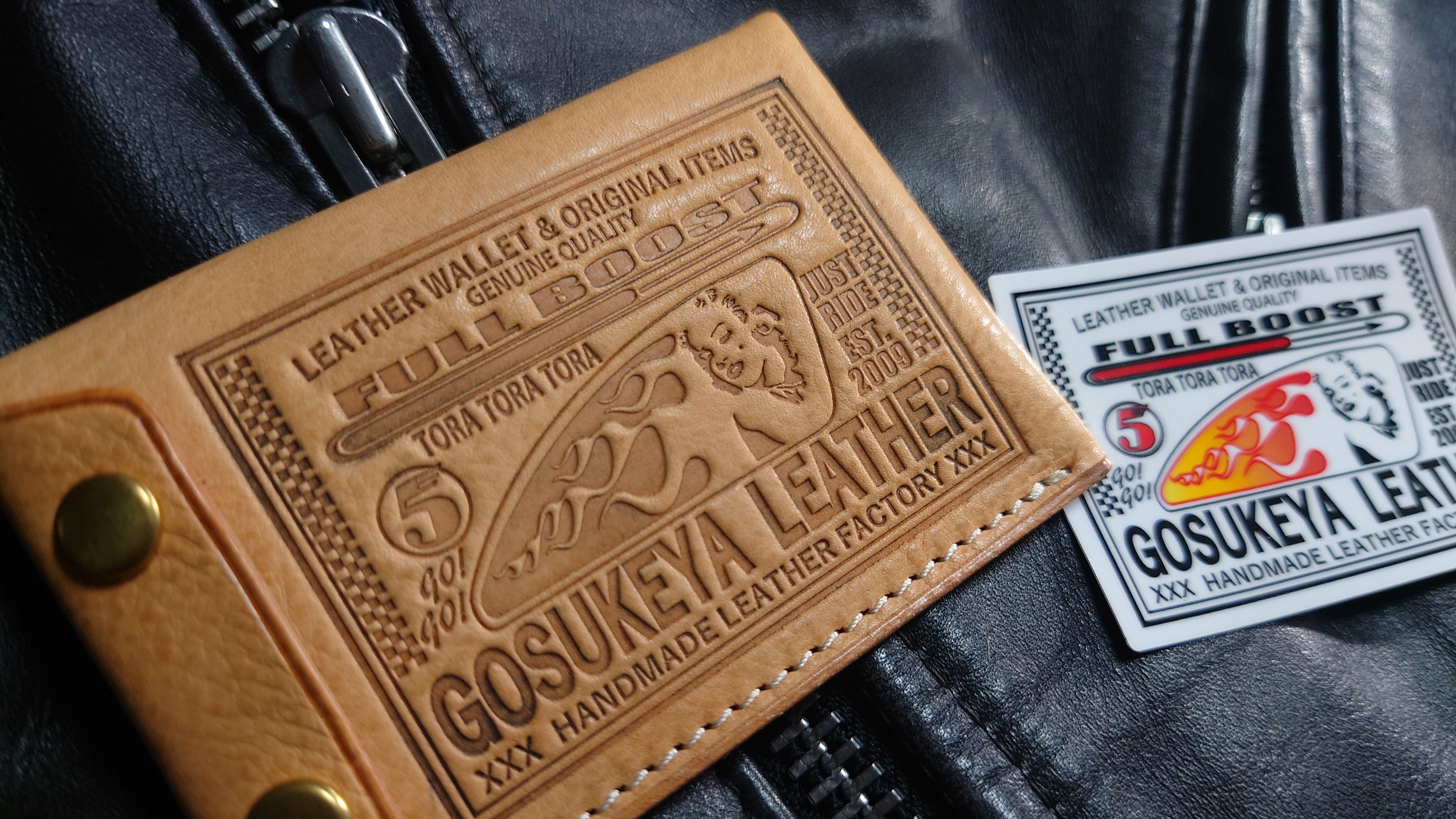 五助屋レザー マルチケースとライダース改 2個セット！！未使用新品！！ ミニウォレット | 五助屋レザー