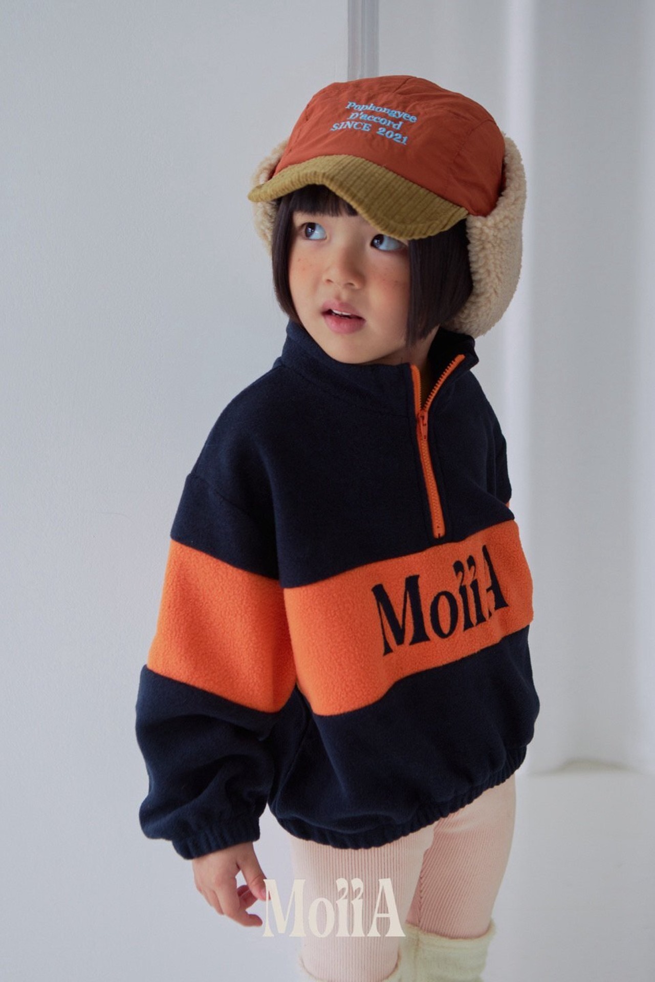 Moiia［取寄］high half zipup mtm 6winter