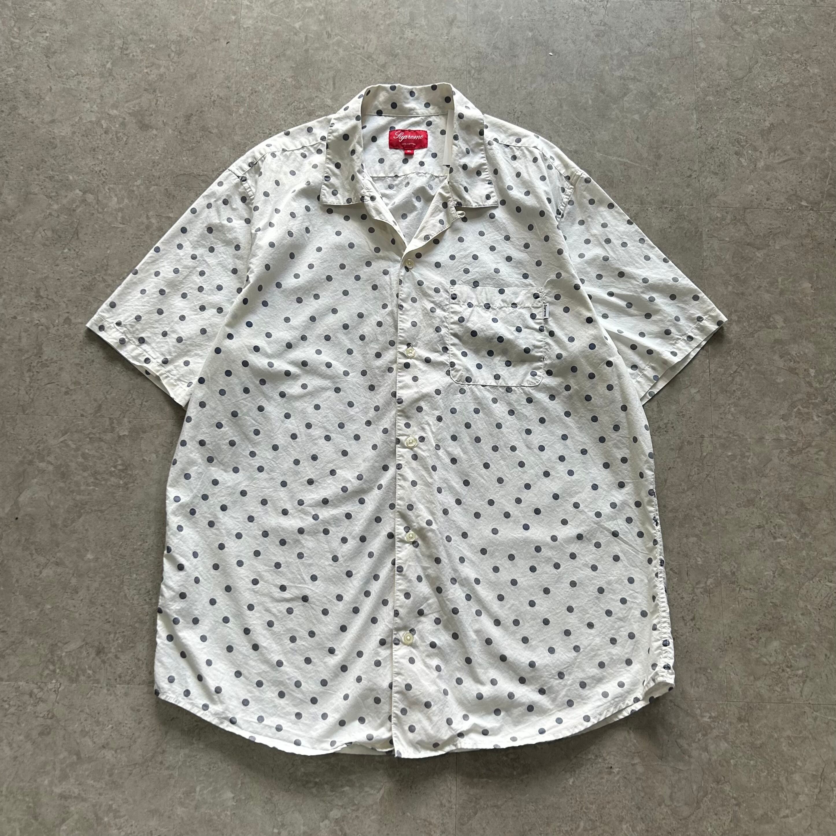 12ss Supreme 'Big Dot' open collar shirt【仙台店】