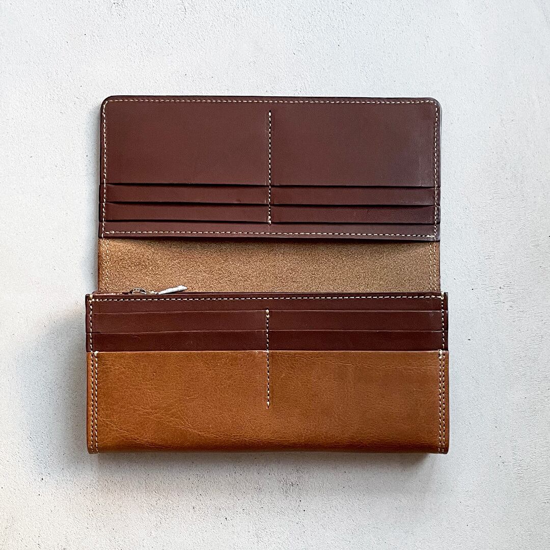 ブラウンの長財布 | LEATHER CRAFT C/Rem