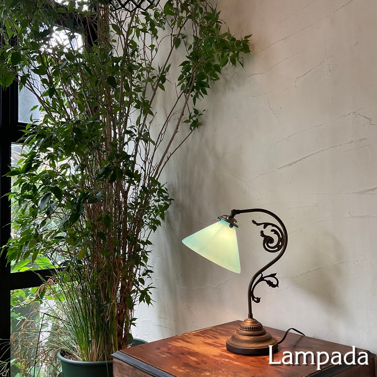 サンヨウ〕ガラススタンドライト SYS600503 | 照明＆エシカルライフ