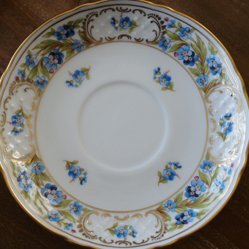 美品 シューマンババリア 勿忘草 カップ＆ソーサーA ドイツ