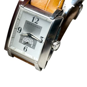 HAMILTON square case quartz watch “Trent”