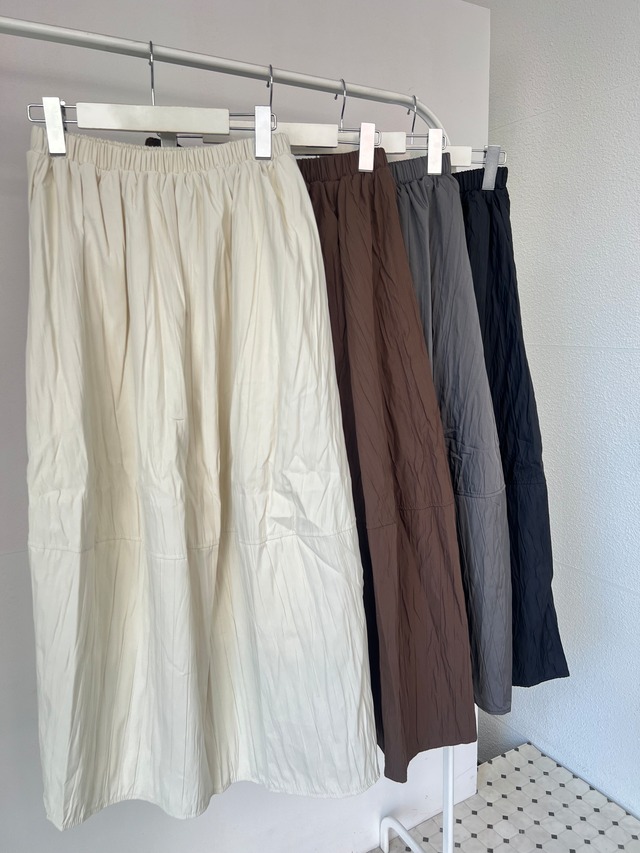 裏起毛地フレアバルーンスカート