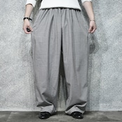 Gingham check 3XL super wide chef pants