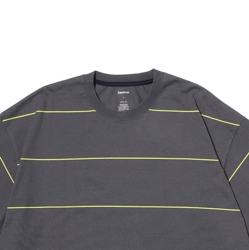 FreshService PIN BORDER S/S TEE (gray × yellow) フレッシュサービス