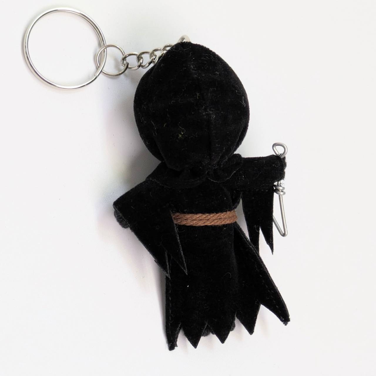 ♧【 スクリーム ゴーストフェイス  『 Scream GHOST FACE 』 】 Voodoo doll KeyHolder / ブードゥー人形 / 身代わり人形 /お守り人形  〚アメリカン雑貨 アメトイ〛