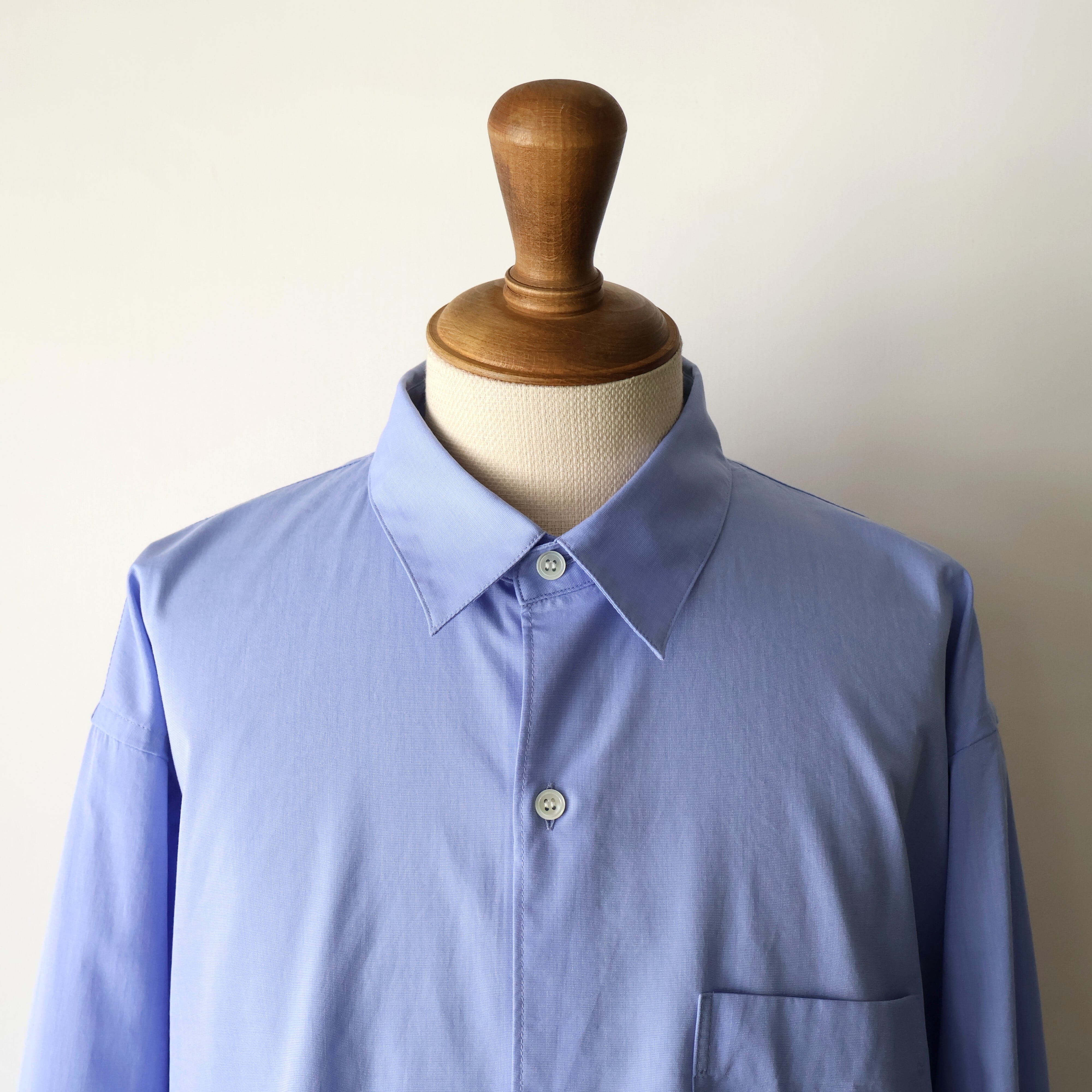 awasa “ regular collar shirt ( Blue )” | H.inch