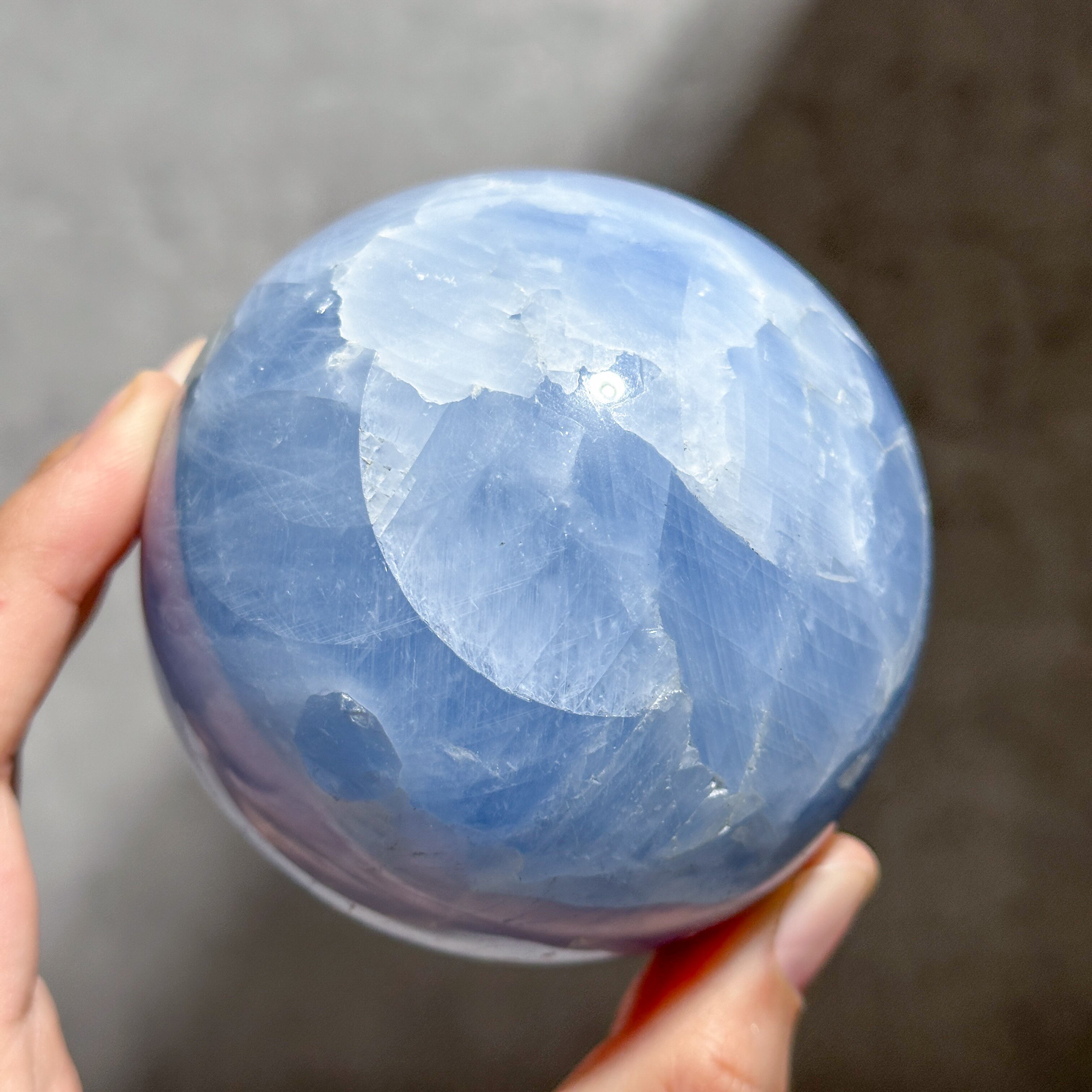 セレスタイト スフィア01◇ Celestite ◇ 天然石・鉱物