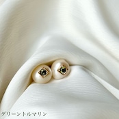 パールジェム(ゴールドパーツ)ピアス/イヤリング