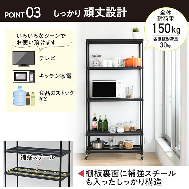 多機能 5層キッチンコーナーラック 防錆加工 多機能 5層キッチンコーナーラック 防錆加工