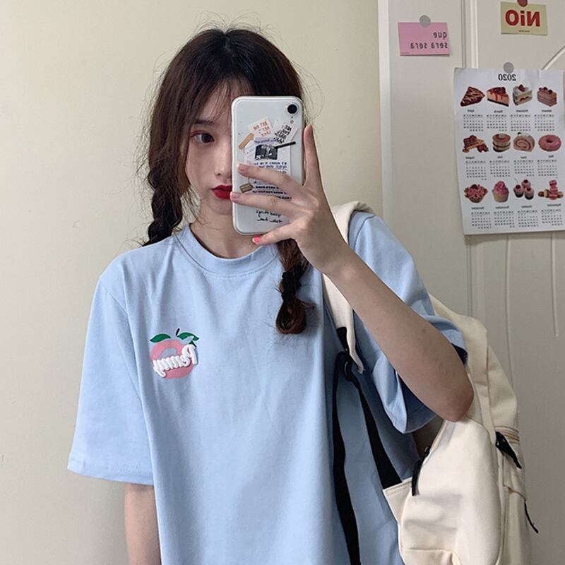 ブルーTシャツ サマールーズ 夏物 試着室65237555527