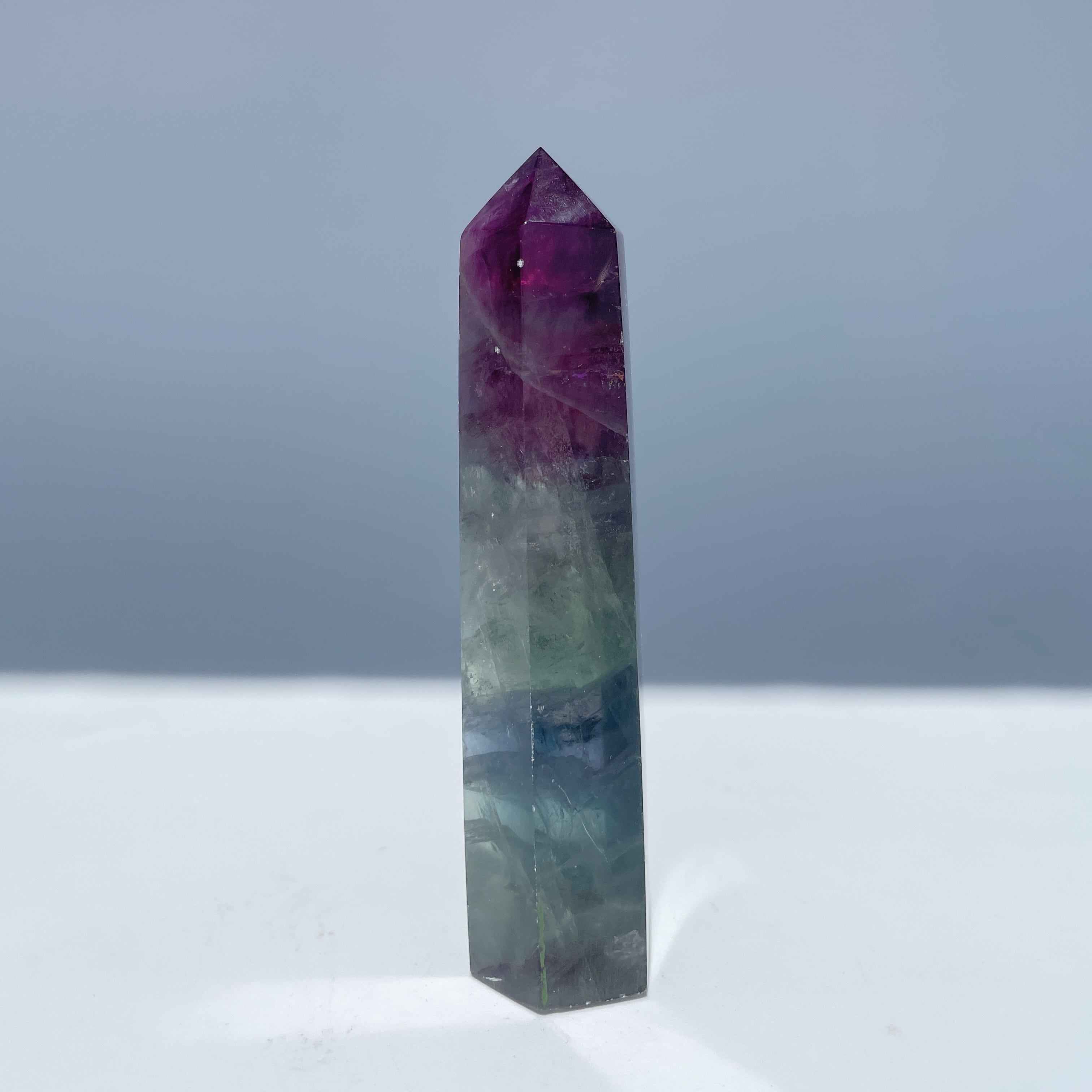 レインボーフローライト タワー型94◇Fluorite◇天然石・鉱物