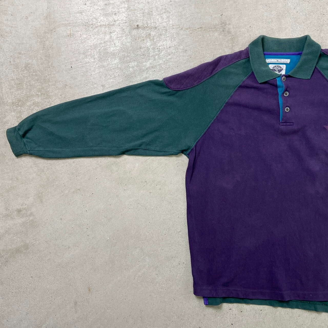 90年代 USA製 DOCKERS ドッカーズ ラガーシャツ 切り替えデザイン 