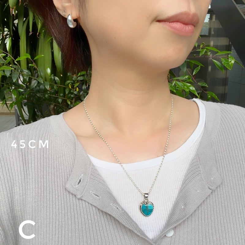 ハート ネックレス　ペンダント ターコイズ インディアンジュエリー Indian Jewelry》ハート モザイク ターコイズ ペンダント