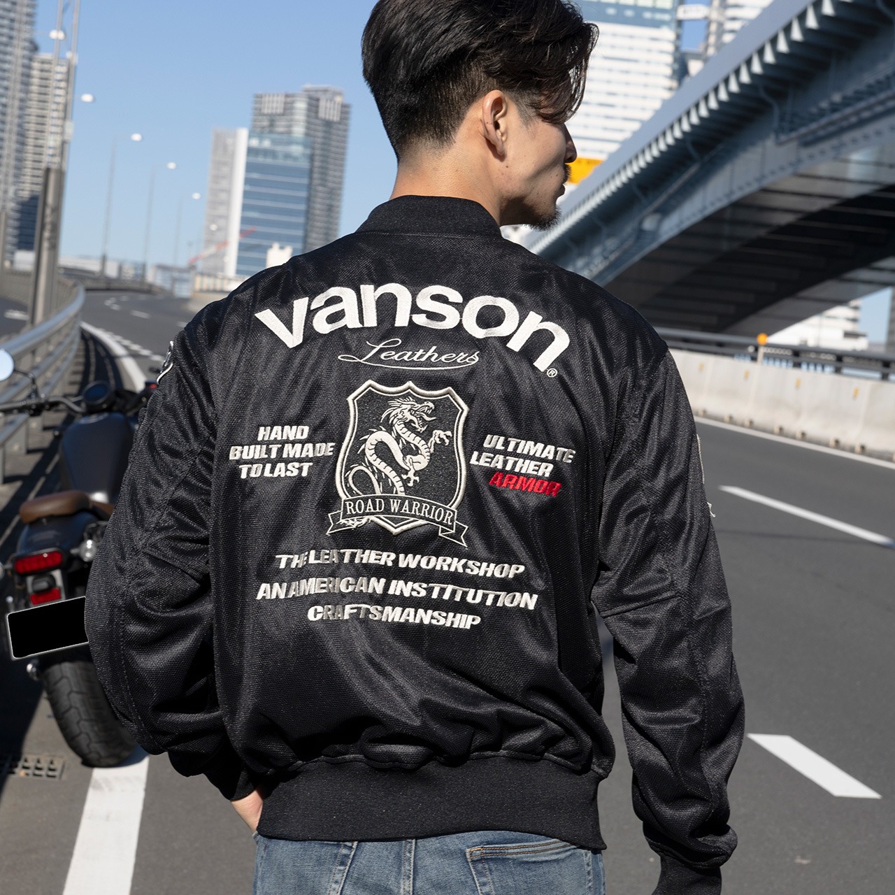 TVS2402S メッシュMA-1ジャケット | vansonleathers 