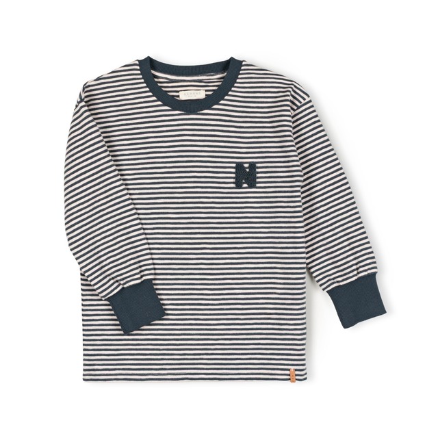 【nixnut】Rim longsleeve / Snow stripe / ロングTシャツ / ニックスナット