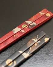 「鶴亀」よりそい箸