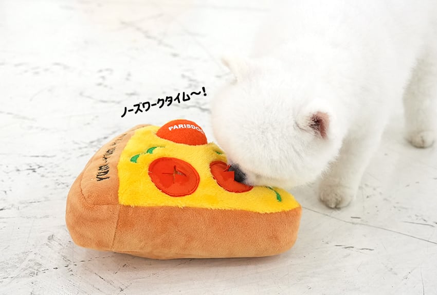 pizza multi toy / ノーズワーク ペット 犬 おもちゃシャカシャカ 知育