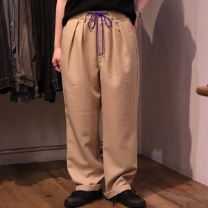 【Audience】LUANA®︎ STRETCH TWILL 2TACK WIDE TAPERED EASY PANTS