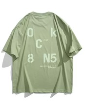 グラフィックプリントオーバーサイズ半袖Tシャツ S0547