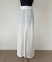 予約：Vintage使用/限定販売: ディープスリットスカート/メッシュホワイト　Deep slit skirt mesh white