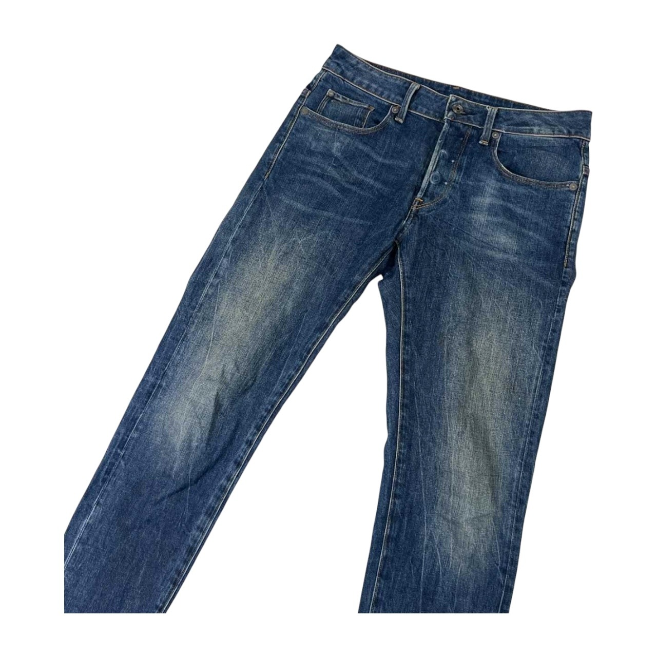 G-STAR RAW ジースター 加工 ストレッチ スキニー デニム パンツ 29 /ボタンフライ/メンズ/革パッチ