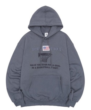 [SCULPTOR] Basketball Hoodie Dusty Blue