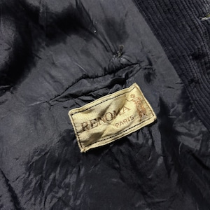 vintage RENOMA navy corduroy double breasted tailored jacket