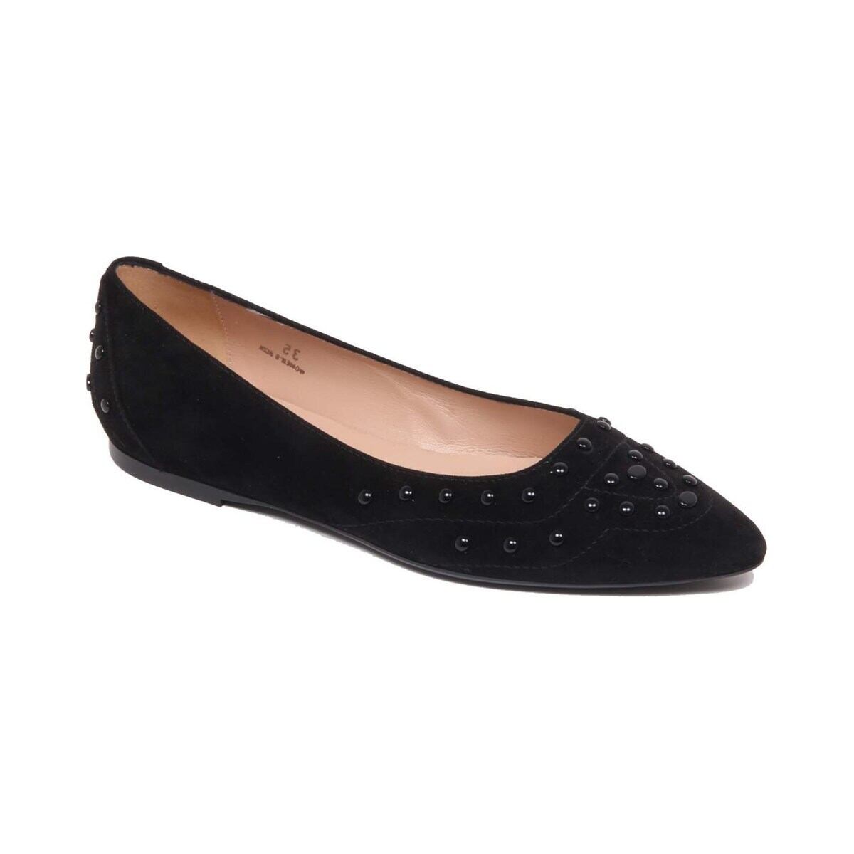 TOD'S トッズ レディース バレエシューズ スエード ブラック