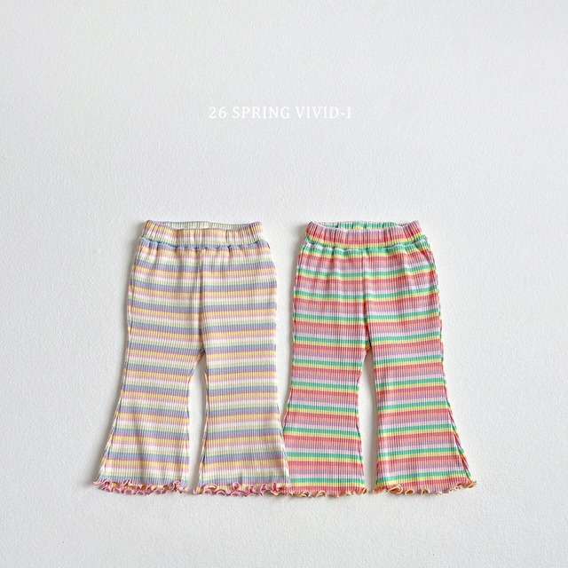 【即納】vivid i  rainbow flare pants #17336