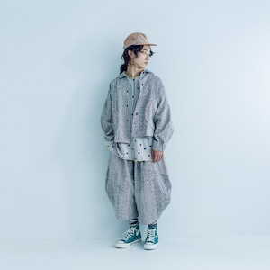 NEEDLE PUNCHED HICKORY STRIPE BLOUSON / LL