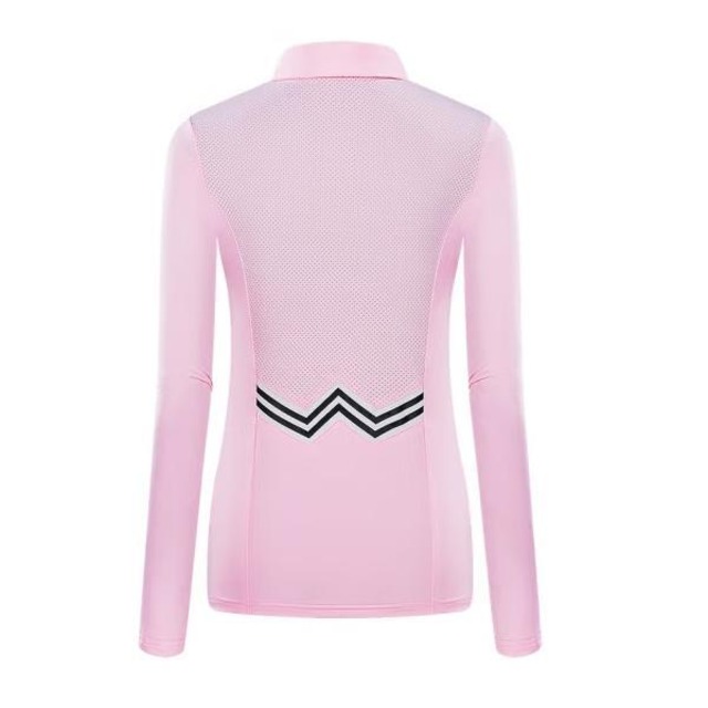 ゴルフウェア スポーツウェア シャツ レディース ガールズ ゴルフ スポーツ ポロシャツ 長袖 通気性 速乾性 メッシュ 日焼け防止  カジュアル