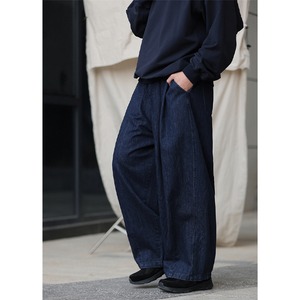 Wide volume denim pants 0253