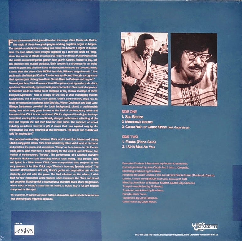 Chick Corea チック・コリア & Lionel Hampton ライオネル・ハンプトン