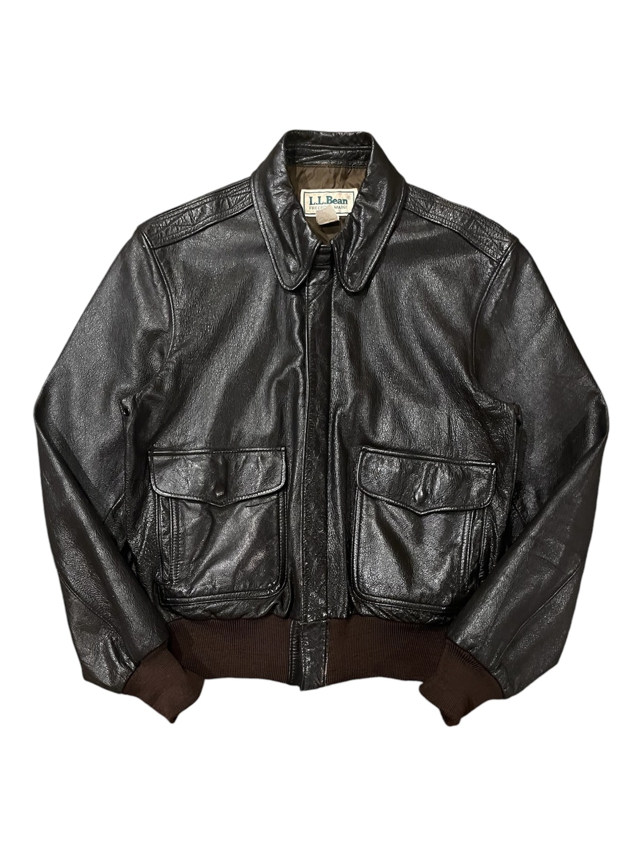 1980s〜 L.L.Bean A-2 Type Leather Flight Jacket Goatskin 1980年代  
