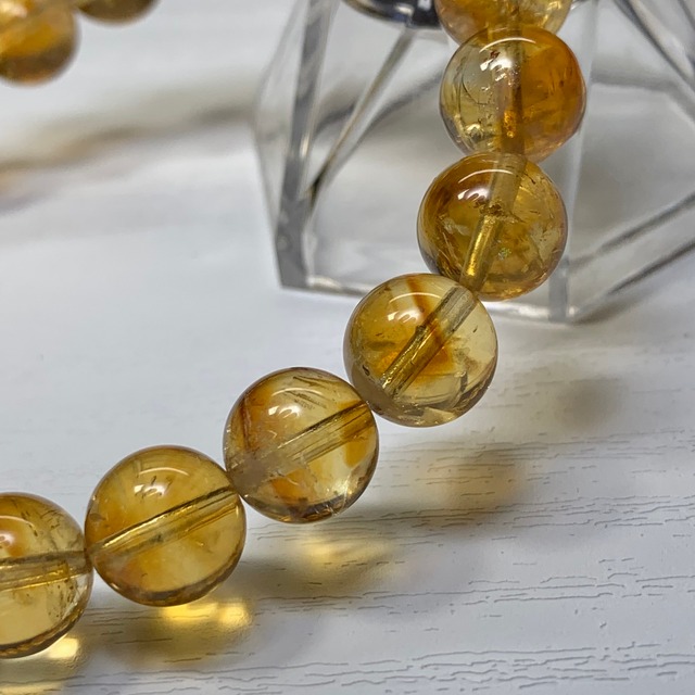 2.ハニーカラー☆ファントム入り♪ディープシトリン・ブレスレット