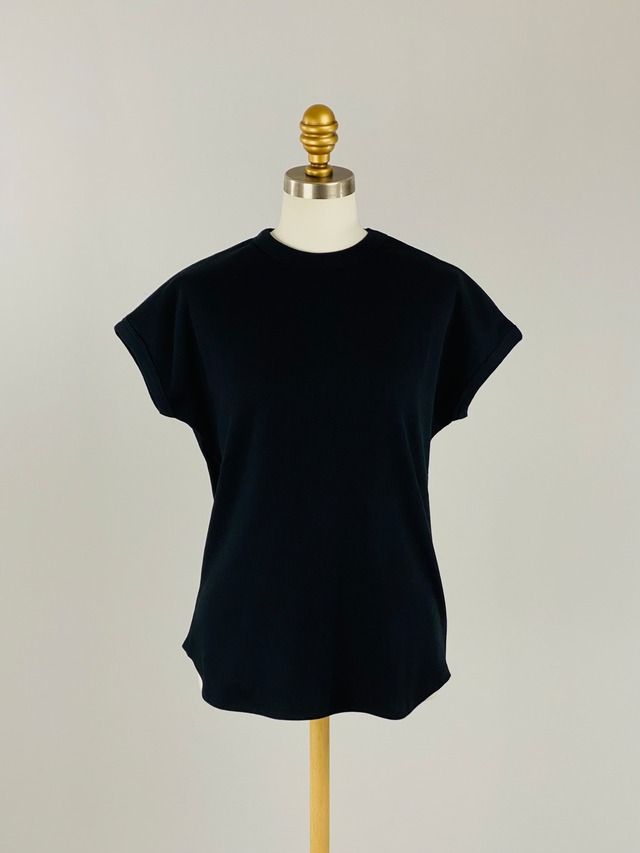 ショートスリーブリブＴシャツ｜ブラック｜YENN