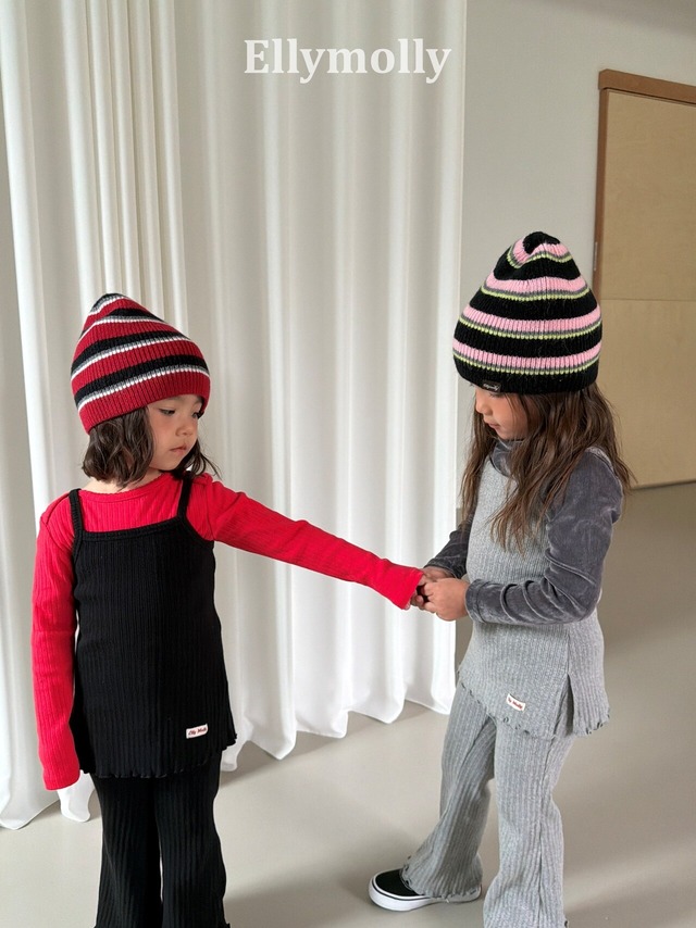 【予約】ELLY MOLLY ドゥドゥストレッチレイヤードキャミソール 秋冬 kids キッズ　大人　レディース　　女の子　小学生　キッズ　韓国子供服　海外ファッション　韓国ブランド　韓国ファッション　親子　お揃い　親子コーデ　リボン　子供服 nicoru ギャル　海外子供服