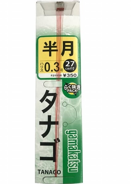 タナゴ鈎 新半月 0.3号 茶 | 東海つり具 公式オンラインストア