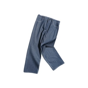 【osakentaro】zigzag stitch denim (navy × white stitch)