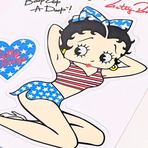 ✨️みんなメロメロ♡✨️送料無料！【 Betty Boop（ベティブープ） 】 STICKER（ステッカー）/ シール / ベティちゃん　〚アメリカン雑貨 アメトイ〛