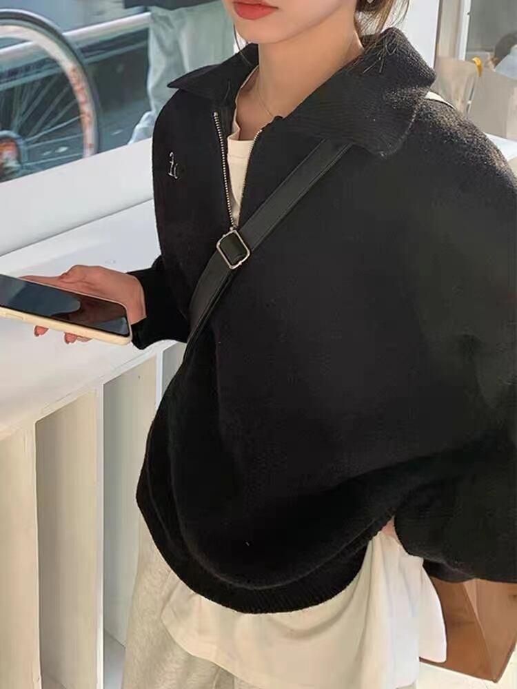 ハーフジップニット AJ222-6253