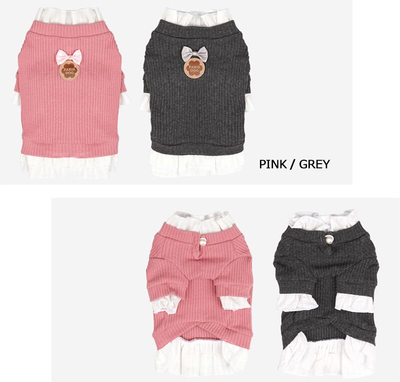 【SALE】プリンセスニット 2color S ~ 2XL / 犬の服 犬服 ペット洋服 ドッグウェア ペット用品 小型犬 中型犬 top49